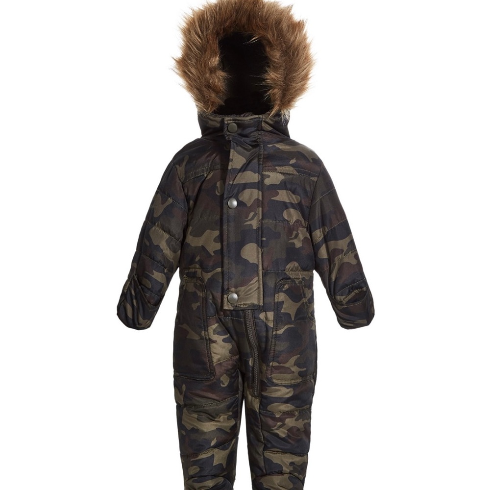 12 Months Boy Snowsuit with Hood